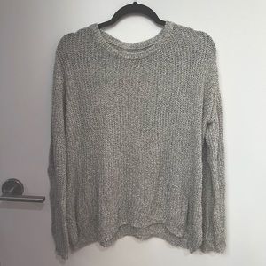 Grey knit sweater